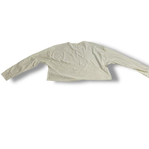 Lululemon Boxy Crop Long Sleeve Pastel Neon Yellow Women’s Size 8 (Relaxed Fit) - Picture 7 of 11